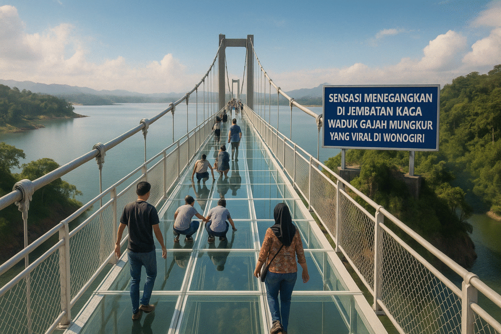 jembatan kaca waduk gajah mungkur